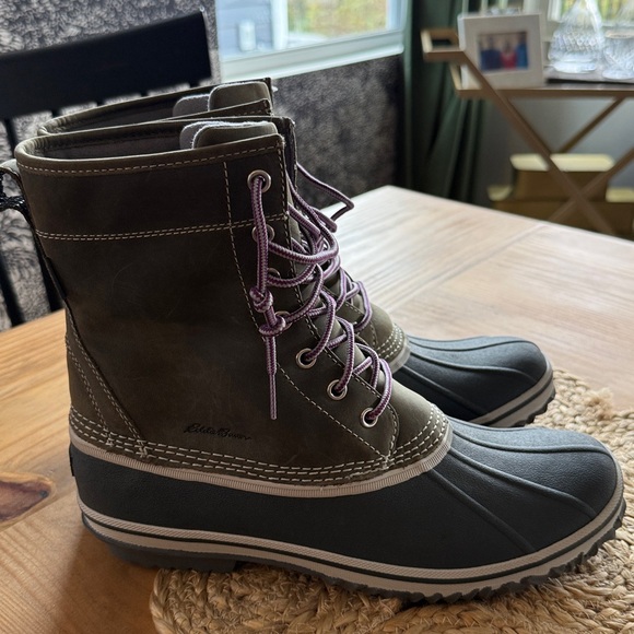 Eddie Bauer Hunt Pack Women’s Boot New w/o Tags Olive Size 11 - Picture 4 of 11